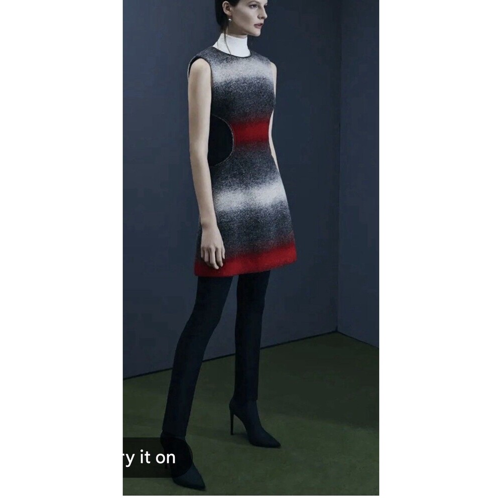 Sachin + Babi Women’s Fall 2015 Runway Ombré Wool Mini Dress Size 2